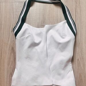 Zara Cream Bustier Camisole Sleeveless Top